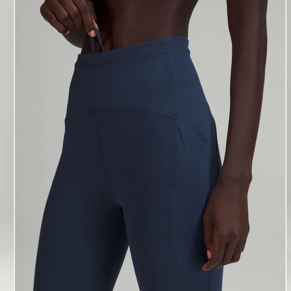 Lululemon Navy Swift Speed Tight 28” Size 2 - Mineral Blue - Picture 3 of 7